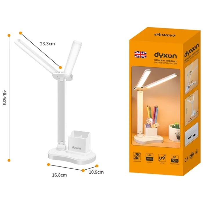Настольная лампа DYXON MEGALIGHT 400 DOUBLE White (DXNLMGLGT400DW) изображение 10