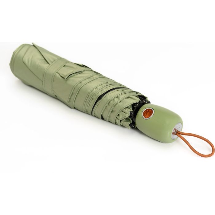 Зонт Krago складана жіноча RETRO повний автомат зелена (umb-17-003) изображение 4