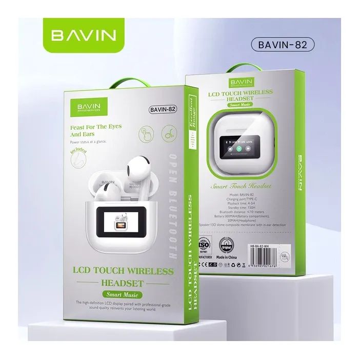 Наушники BAVIN BAVIN-82 Hi-Res LCD Tough White (HB-BA-82-WH) изображение 10