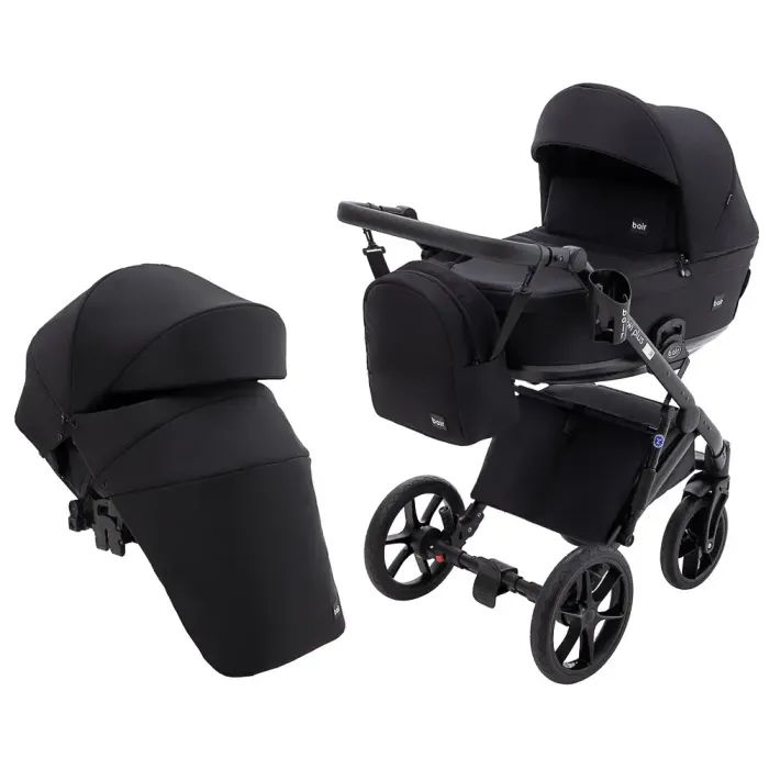Коляска Bair 2 в 1 Kiwi Plus ECO BKP-15 чорний (680894)