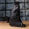 Сумка Vintage Кожаная Черная (22957) изображение 10