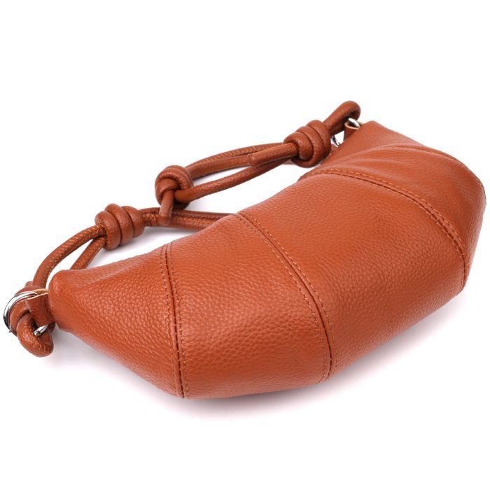 Сумка Vintage Из натуральной кожи Коричневая (22934) изображение 8