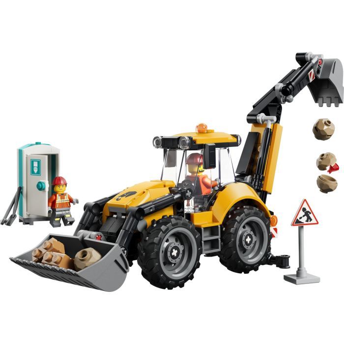 Конструктор LEGO City Желтый экскаватор-погрузчик (60480) изображение 2
