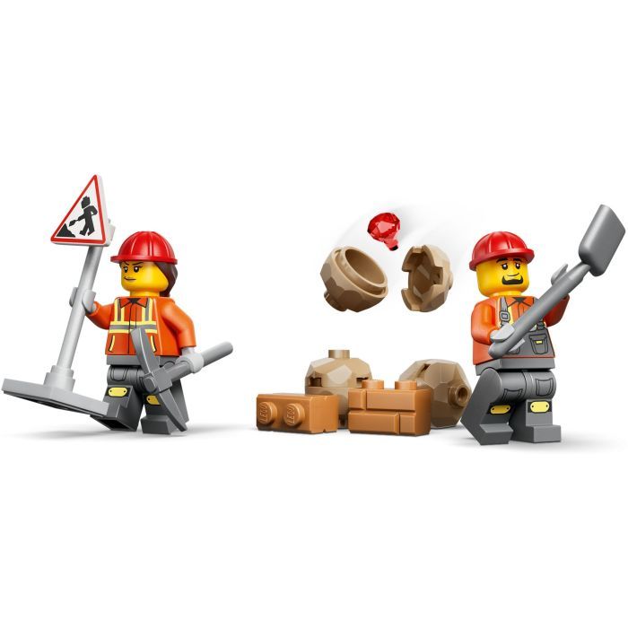 Конструктор LEGO City Желтый экскаватор-погрузчик (60480) изображение 4