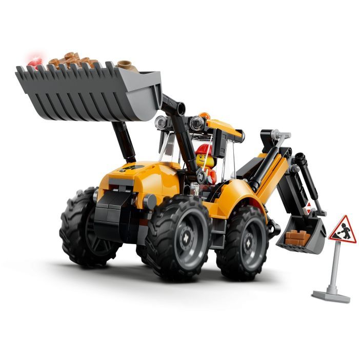 Конструктор LEGO City Желтый экскаватор-погрузчик (60480) изображение 6