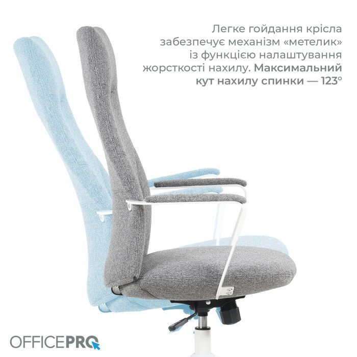 Офісне крісло OfficePro Shift OC545G Gray (OC545G) зображення 9