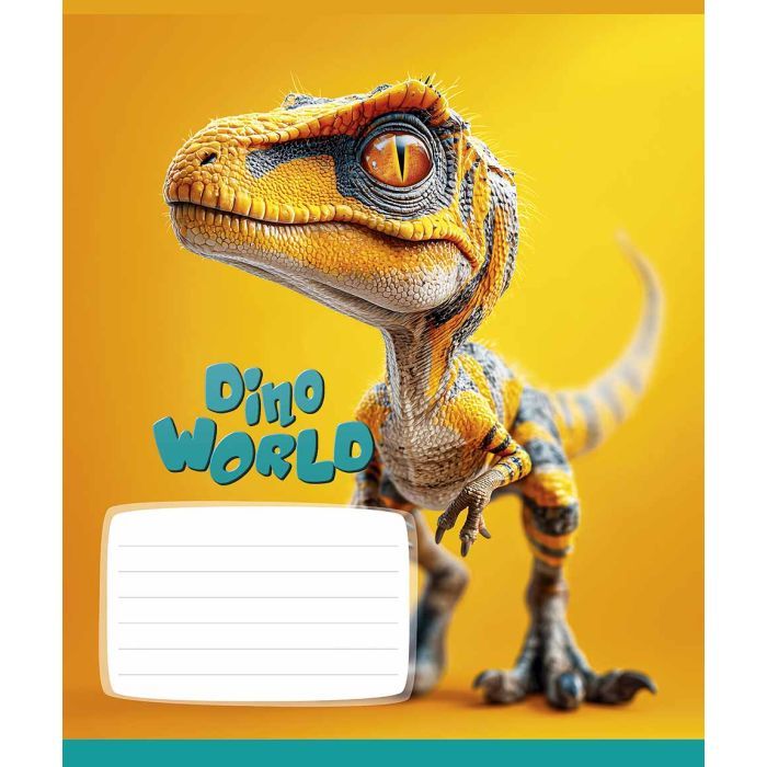 Зошит Школярик Star Dino world 12 аркушів клітинка (012-3664K) зображення 3