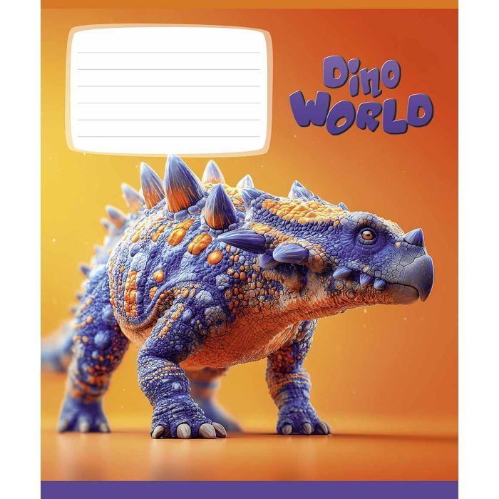 Зошит Школярик Star Dino world 12 аркушів клітинка (012-3664K) зображення 5