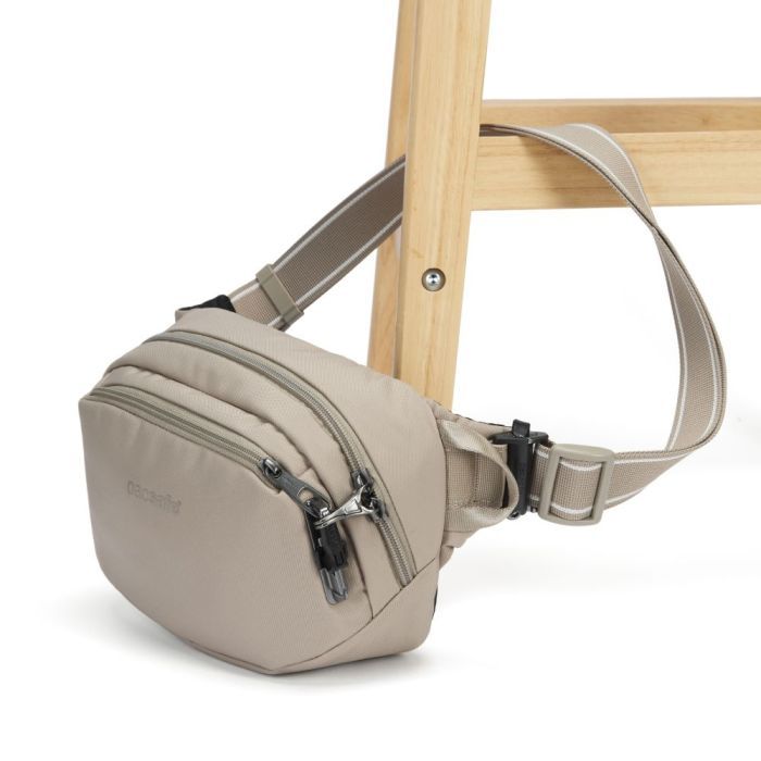 Сумка-бананка Pacsafe V Hip Pack бежевий (60141237) зображення 6