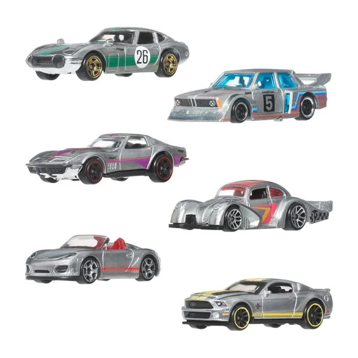 Автотрек Hot Wheels Набір автомоделей Silver series ZAMAC (JLB26)