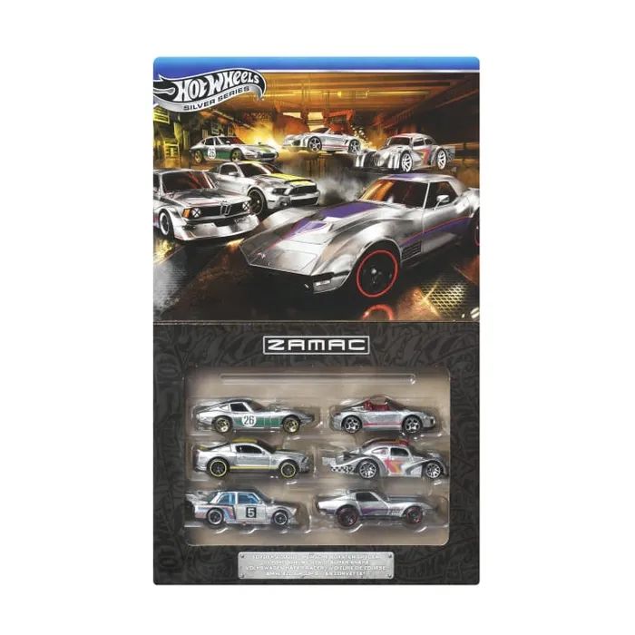 Автотрек Hot Wheels Набір автомоделей Silver series ZAMAC (JLB26) зображення 2