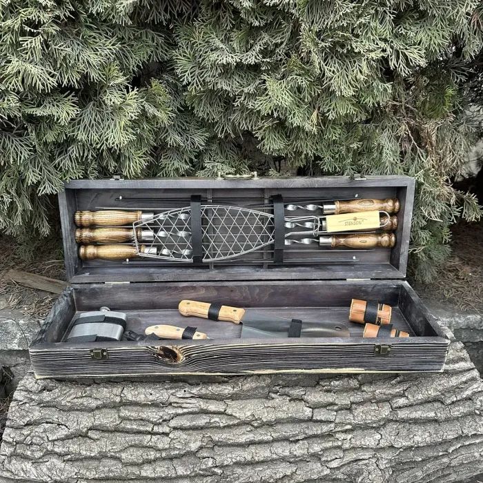 Набор для барбекю Metalzavod Майстер BBQ темний (PN-BBQ-DK) изображение 2