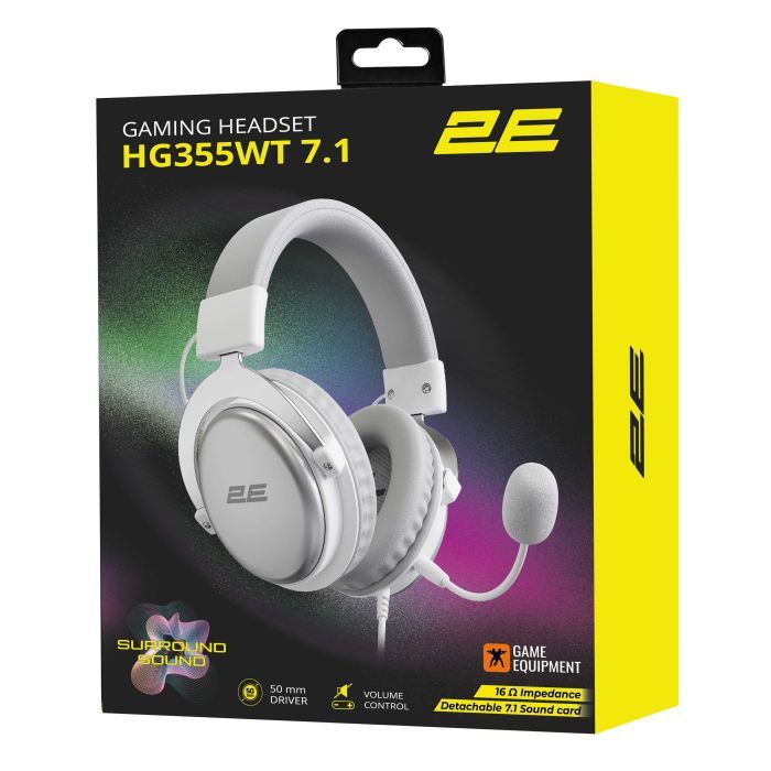 Наушники 2E Gaming HG355 White (2E-HG355WT-7.1) изображение 10