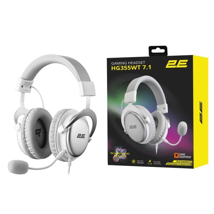 Наушники 2E Gaming HG355 White (2E-HG355WT-7.1) изображение 11