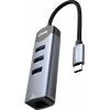 Концентратор LDNIO USB-C 4-in-1 3xUSB 3.0 + 1xRJ45 (DS-144C) изображение 5
