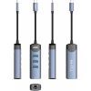 Концентратор LDNIO USB-C 4-in-1 3xUSB 3.0 + 1xRJ45 (DS-144C) изображение 6