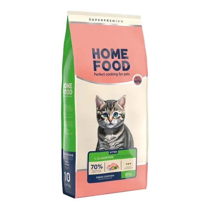 Сухой корм для кошек Home Food KITTEN Fresh Chicken 400 г (4820290090040)