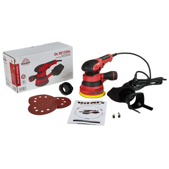 Шліфувальна машина Vitals Master, Os 30125Sv, 300W, 125мм, 4000–12000об/хв, 2кг (145538) зображення 10