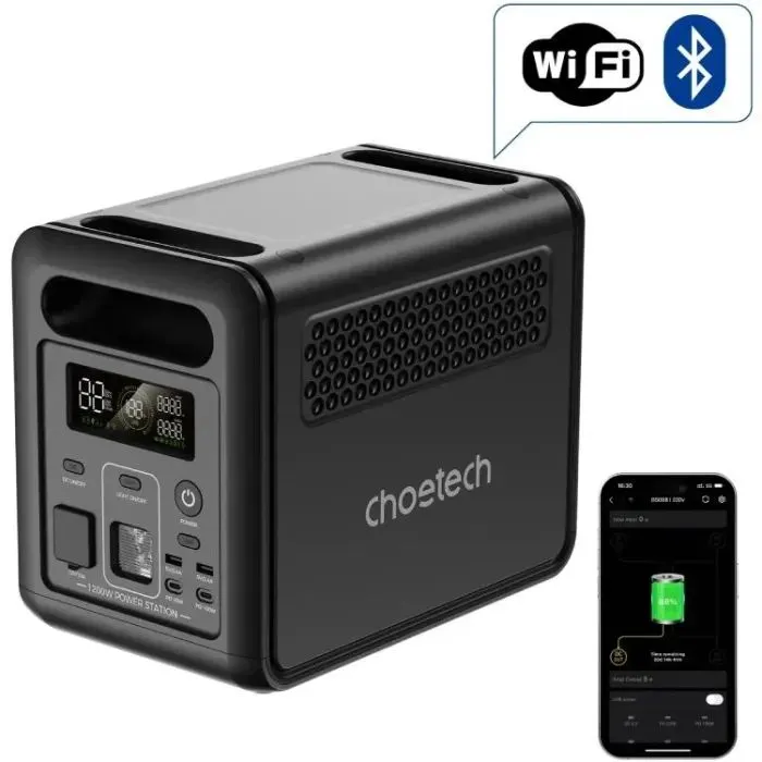 Зарядная станция Choetech 1200W 1024Wh (BS068-BQB) изображение 2