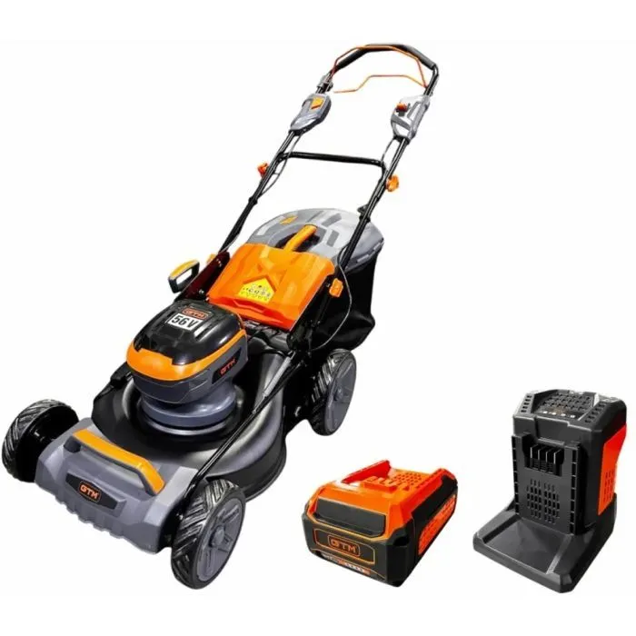 Газонокосарка GTM акумуляторна, 56V, 48см, самохідна, 4Ah, ЗП (LM56/480SP-V_KIT)