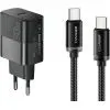 Зарядное устройство Essager USB-C PD30W + cable USB-C to USB-C 60W black (E30JSB1-SYTT1-T)