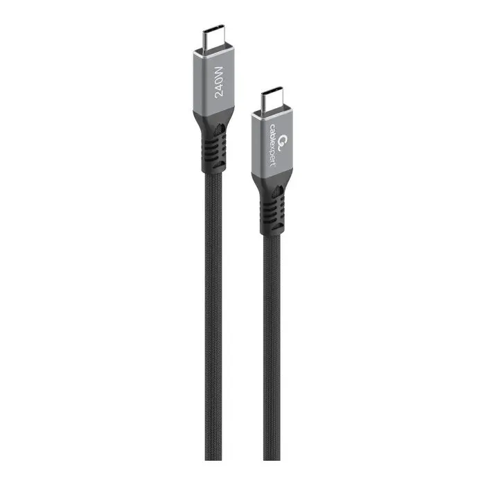 Дата кабель USB-C to USB-C 0.3m USB4 240W 8K60Hz 40Gbps Cablexpert (CCBP-USB4-CMCM240-0.3M)