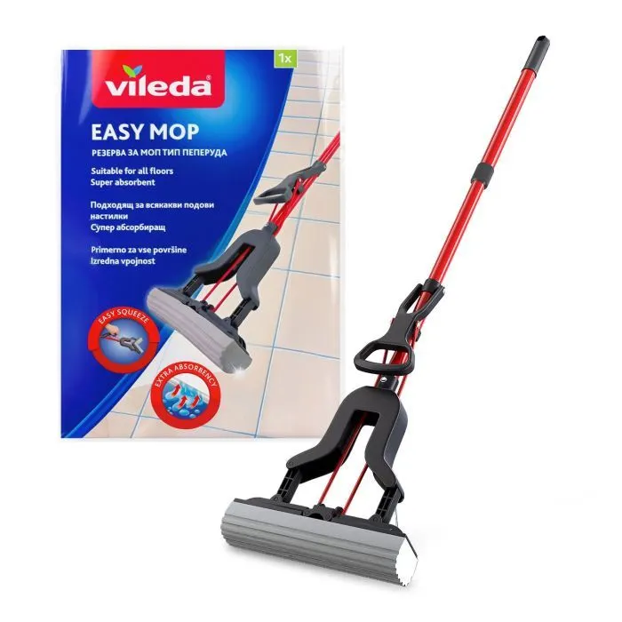 Швабра Vileda Easy Mop Губчаста з віджимом (8690803750701) зображення 2