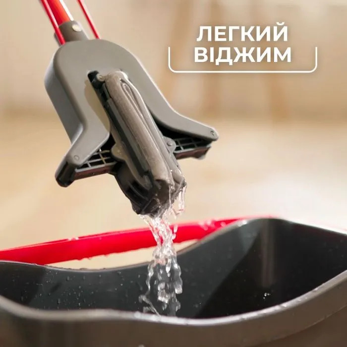 Швабра Vileda Easy Mop Губчаста з віджимом (8690803750701) зображення 5