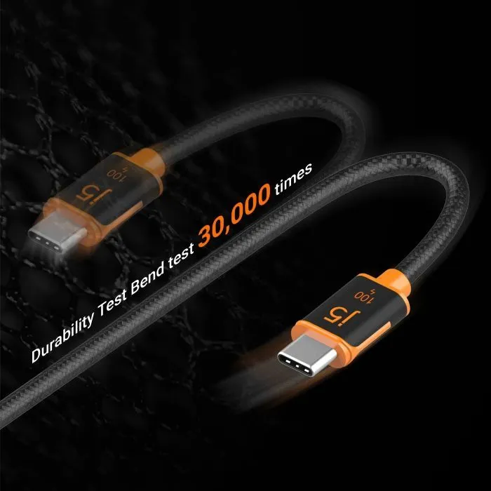 Дата кабель USB-C to USB-C 1.8m 100W (20V/5A) premium J5create (JUCX25L18-N) изображение 6