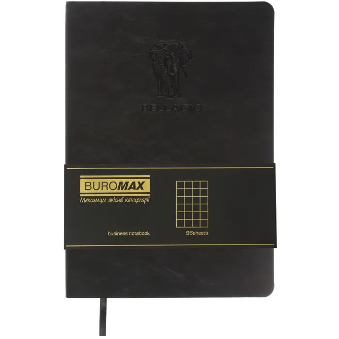 Книга записна Buromax BELLAGIO, А5, 96 аркушів, клітинка, синій (BM.295118-02) зображення 2