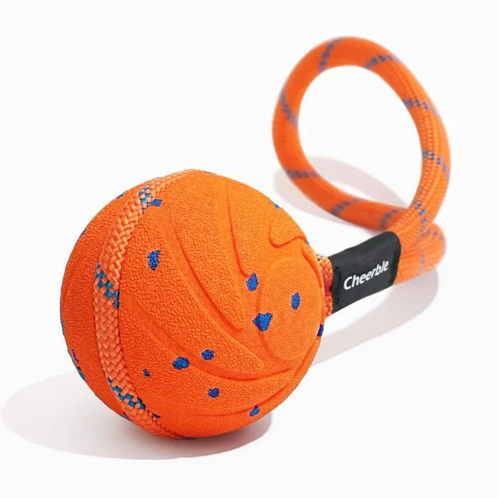 Игрушка для собак Cheerble Wicked Ball Air Rope (Bright Orange) (CWQ03O)