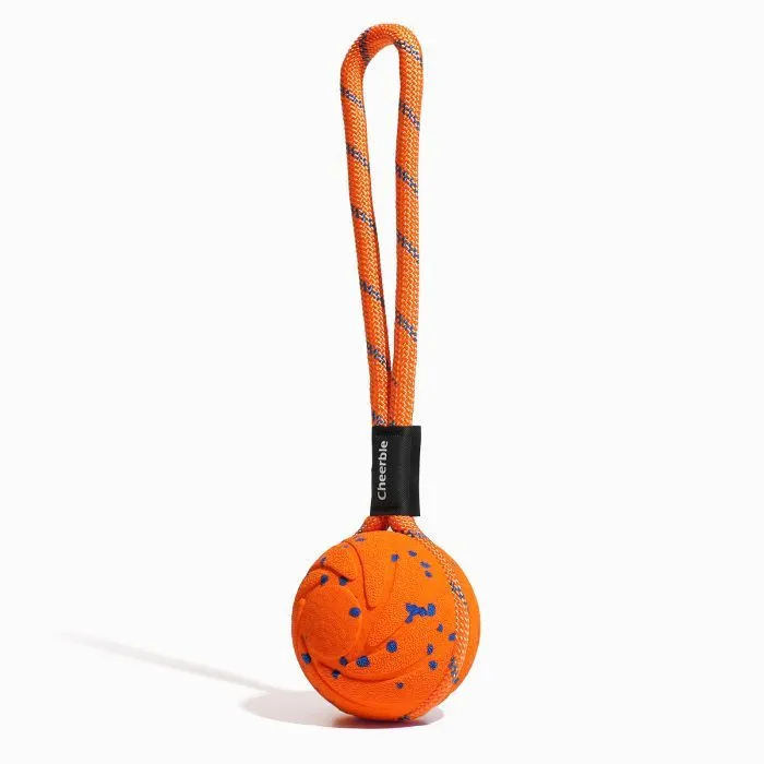Игрушка для собак Cheerble Wicked Ball Air Rope (Bright Orange) (CWQ03O) изображение 2