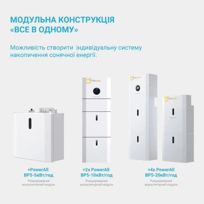 Батарея LiFePo4 EnSmart PowerAll 51.2V 100A 5.1kWh (ENBPPWH5000L048-1) изображение 9