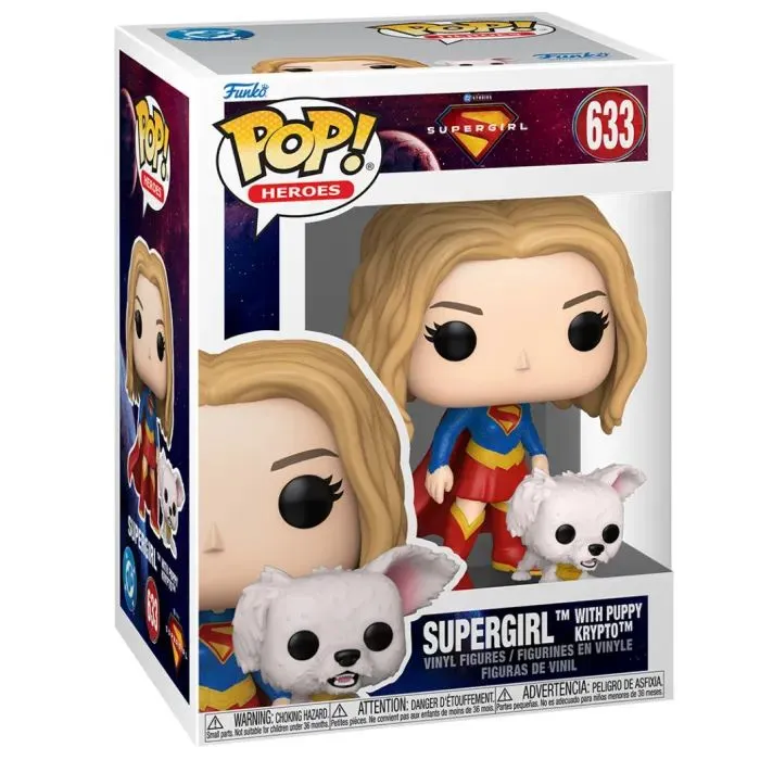 Фигурка Funko Pop набор серии Супергерл - Супергерл и Крипто Суперпес (90801) изображение 2