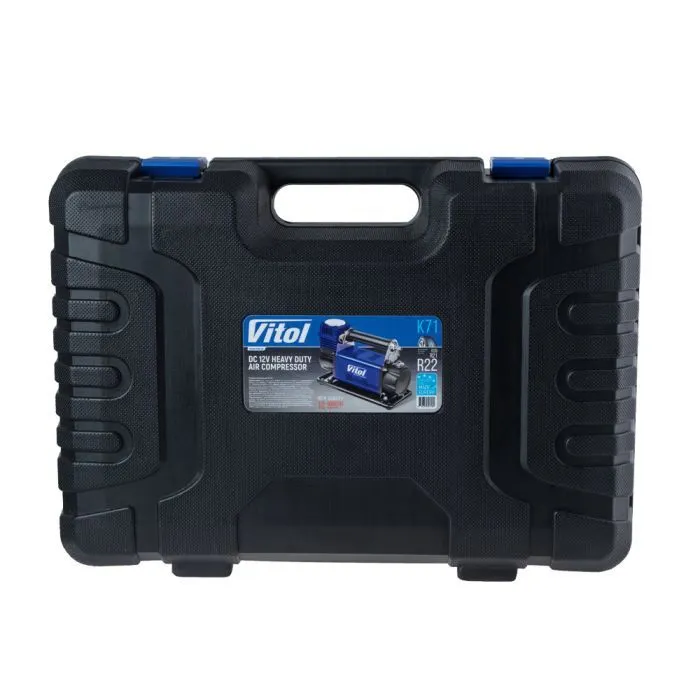 Автомобильный компрессор Vitol OFF ROAD MASTER, 150psi, 50A, 160л, шланг 7.5м, клеммы (K-71) изображение 4