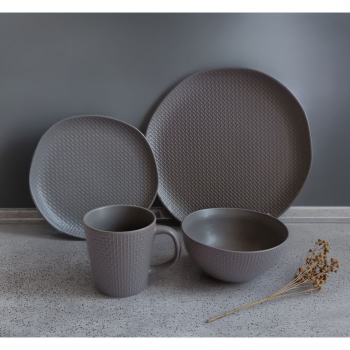 Тарелка Vittora Gray Texture десертна 205мм (VT-P-1205GT) изображение 4