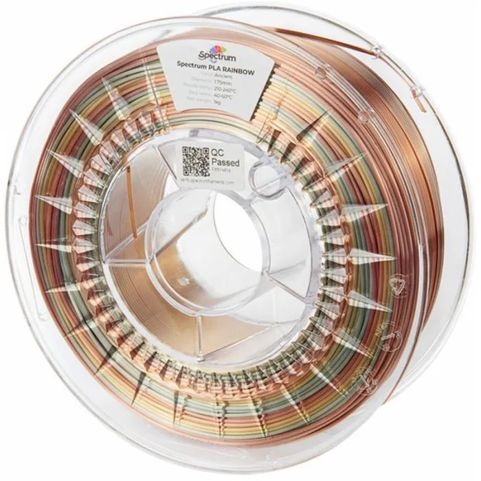 Пластик для 3D-принтера Spectrum PLA Silk Rainbow 1.75mm 1kg Ancient (81021)