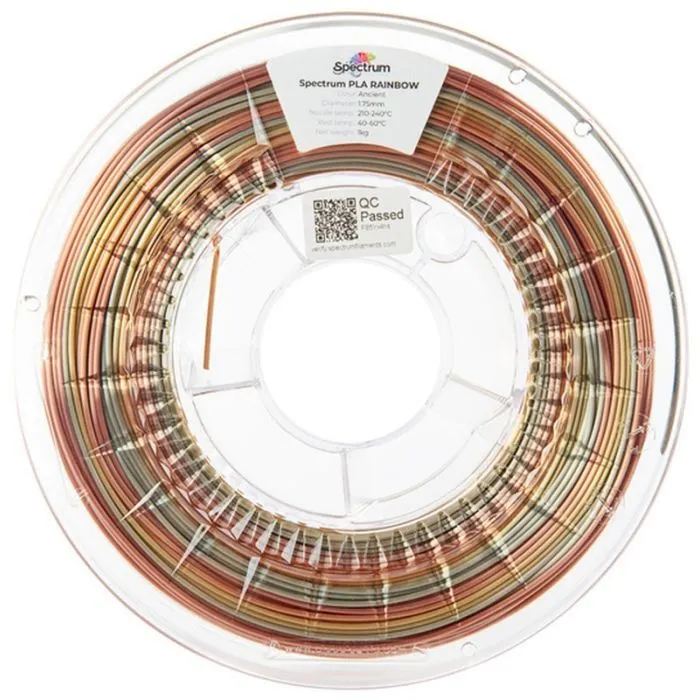 Пластик для 3D-принтера Spectrum PLA Silk Rainbow 1.75mm 1kg Ancient (81021) зображення 3