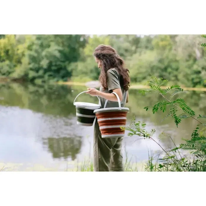 Відро складане Tribe Water Bucket Lid 10 л з кришкою terracota (T-FJ-0050-terracota) зображення 10