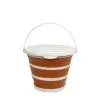 Відро складане Tribe Water Bucket Lid 10 л з кришкою terracota (T-FJ-0050-terracota)