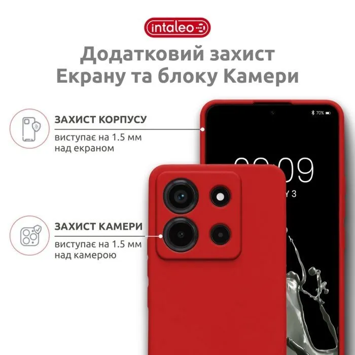 Чохол до мобільного телефона Intaleo SoftShell Moto G15/G15 Power Red (1283126632358) зображення 3