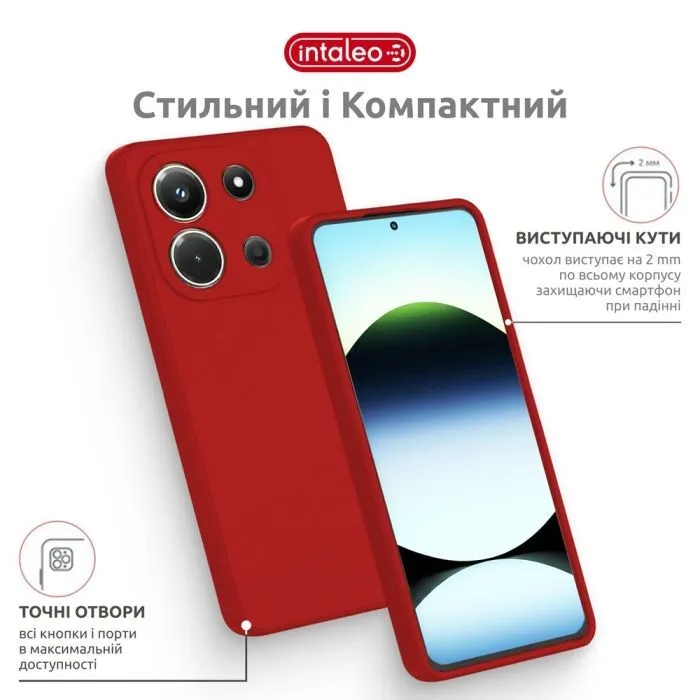Чохол до мобільного телефона Intaleo SoftShell Moto G15/G15 Power Red (1283126632358) зображення 4