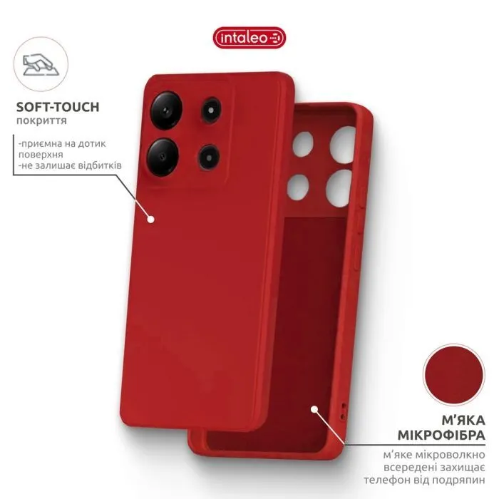 Чохол до мобільного телефона Intaleo SoftShell Moto G15/G15 Power Red (1283126632358) зображення 5