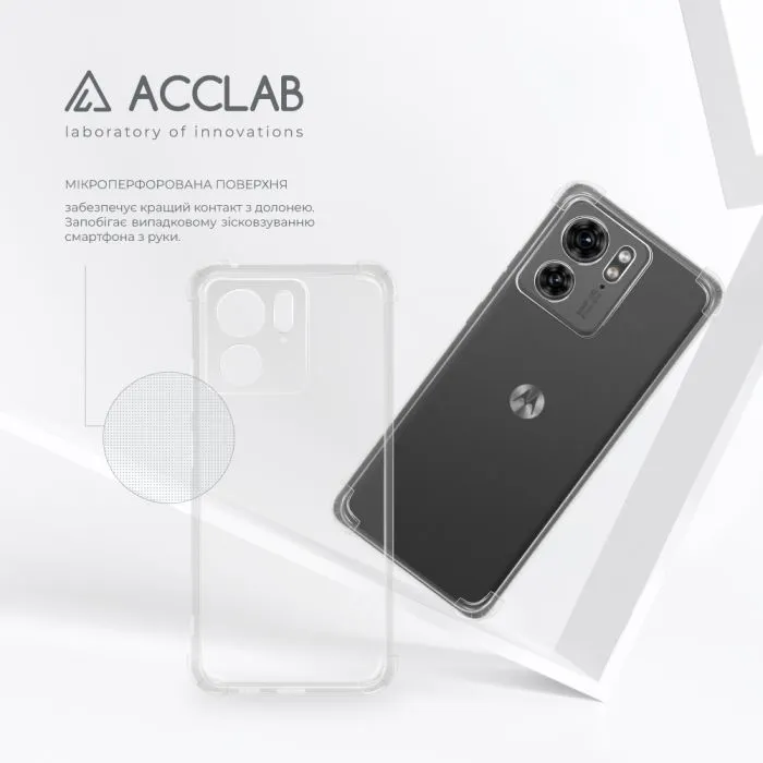 Чохол до мобільного телефона ACCLAB ShockProof Motorola Edge 40 Transparent (1283126588006) зображення 5