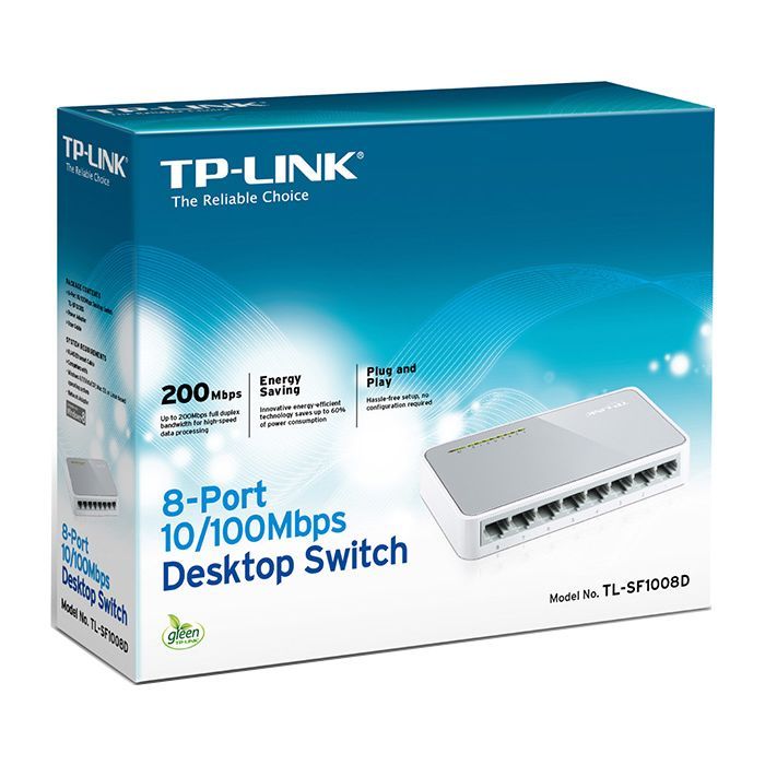 Комутатор мережевий TP-Link TL-SF1008D зображення 8