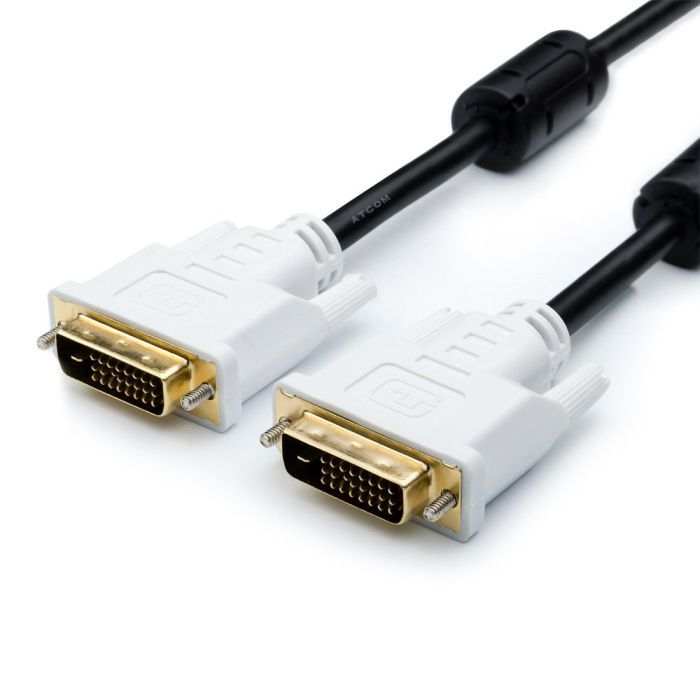 Кабель мультимедийный DVI to DVI 24+1pin, 5.0m Atcom (9149)