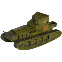 Збірна модель Умная бумага Танк Whippet серии Военная техника (252-02)
