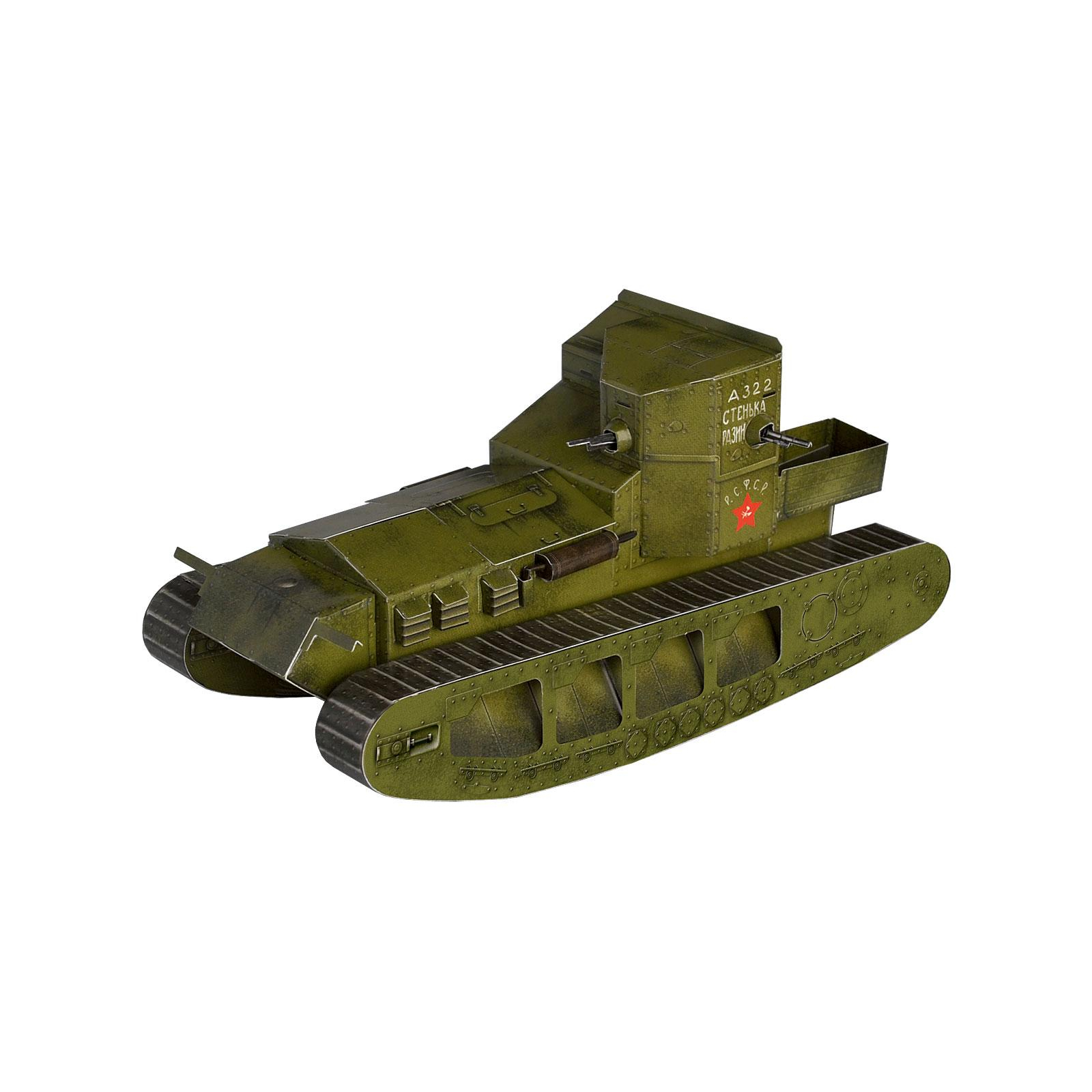 Збірна модель Умная бумага Танк Whippet серии Военная техника (252-02)