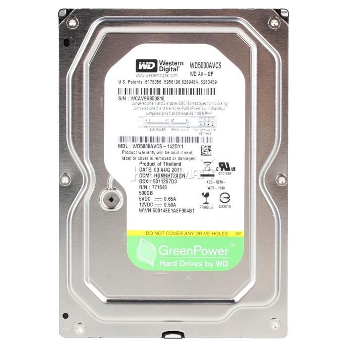 Жорсткий диск 3.5"  500Gb WD (#WD5000AVCS#)