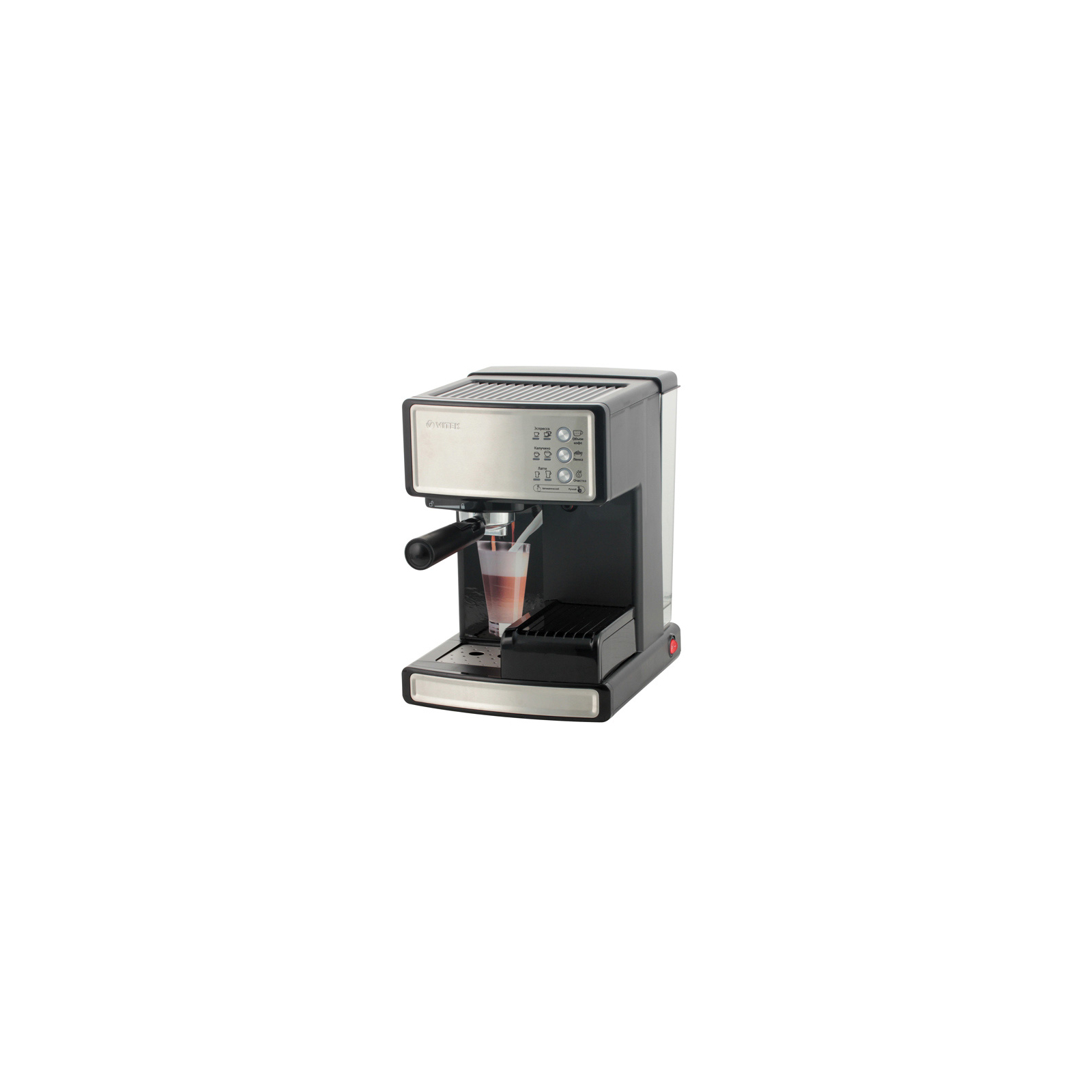 Рожковая кофеварка эспрессо Vitek VT-1514 BK изображение 2